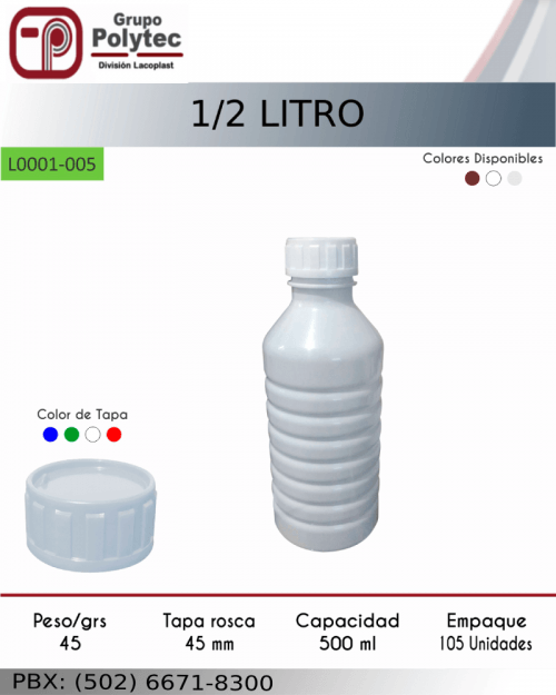 1/2-litro-pet-venta-distribuidor-bote-lacoplast-envases-plasticos-polytec-fabrica-guatemala-honduras-costa-rica-panama-el-salvador-colombia-mexico
