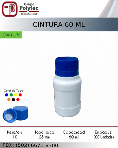 cintura-60-ml-venta-distribuidor-bote-lacoplast-envases-plasticos-polytec-fabrica-guatemala-honduras-costa-rica-panama-el-salvador-colombia-mexico