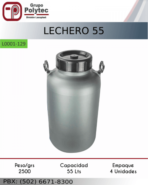 Envase Lechero 55 Liltros - botes
