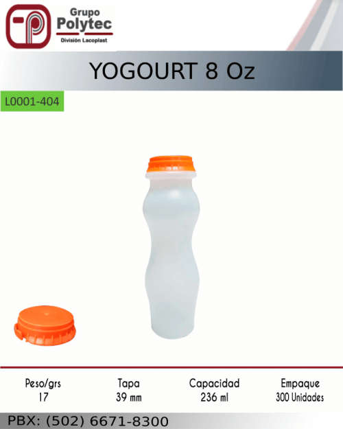 yogurt-8-oz-jugo-agua-venta-distribuidor-bote-lacoplast-envases-plasticos-polytec-fabrica-guatemala-honduras-costa-rica-panama-el-salvador-colombia-mexico